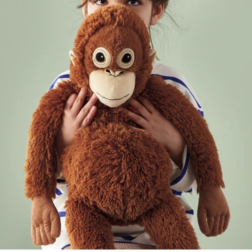 IKEA Orangutan "Punch Monkey” Plush Toy – Viral Djungelskog Stuffed Animal - Picture 2 of 7